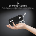 kwmobile Hülle für Anker Power Bank 10000mAh (A1688) Case - Powerbank Hülle für unterwegs - Tasche für Power Bank