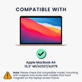 kwmobile Sichtschutzfolie für Apple MacBook Air 13.3" M1 A2337 A2179 Folie - Blickschutzfolie Privacy Screen - Laptop Folie magnetisch - Anti Spy Folie - Laptop Schutz