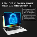kwmobile Sichtschutzfolie für Apple MacBook Air 13.3" M1 A2337 A2179 Folie - Blickschutzfolie Privacy Screen - Laptop Folie magnetisch - Anti Spy Folie - Laptop Schutz