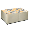 kwmobile Cover kompatibel mit Canon Pixma TR4650 / TR4651 / TR47511i - Tasche Hülle Drucker - Staubschutzhülle Schutzhaube Schutzhülle - Gelb Grün Beige Zitronen mit Blätter Gelb  [dsg01]