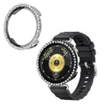kwmobile 2x Kunststoff Hülle kompatibel mit Huawei Watch GT6 41mm / GT5 41mm / Watch GT4 41mm Schutzhülle Schutzrahmen - Glitzer Schutz Zubehör in Schwarz Silber Schwarz  