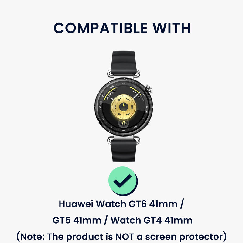 kwmobile Schutzhülle Schutzrahmen Zubehör kompatibel mit Huawei Watch GT6 41mm / GT5 41mm / Watch GT4 41mm Glitzer