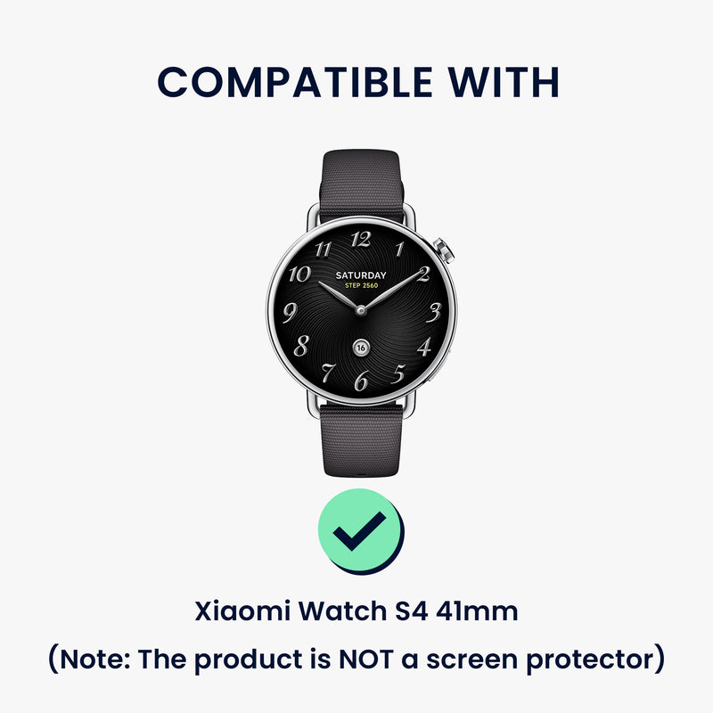 kwmobile Kunststoff Hülle kompatibel mit Xiaomi Watch S4 41mm Schutzhülle Schutzrahmen Zubehör