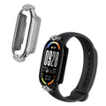 kwmobile Kunststoff Hülle kompatibel mit Xiaomi Mi Band 10 / Mi Band 9 / 8 Schutzhülle Schutzrahmen - Glitzer Schutz Zubehör
