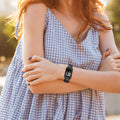 kwmobile Kunststoff Hülle kompatibel mit Xiaomi Mi Band 10 / Mi Band 9 / 8 Schutzhülle Schutzrahmen - Glitzer Schutz Zubehör