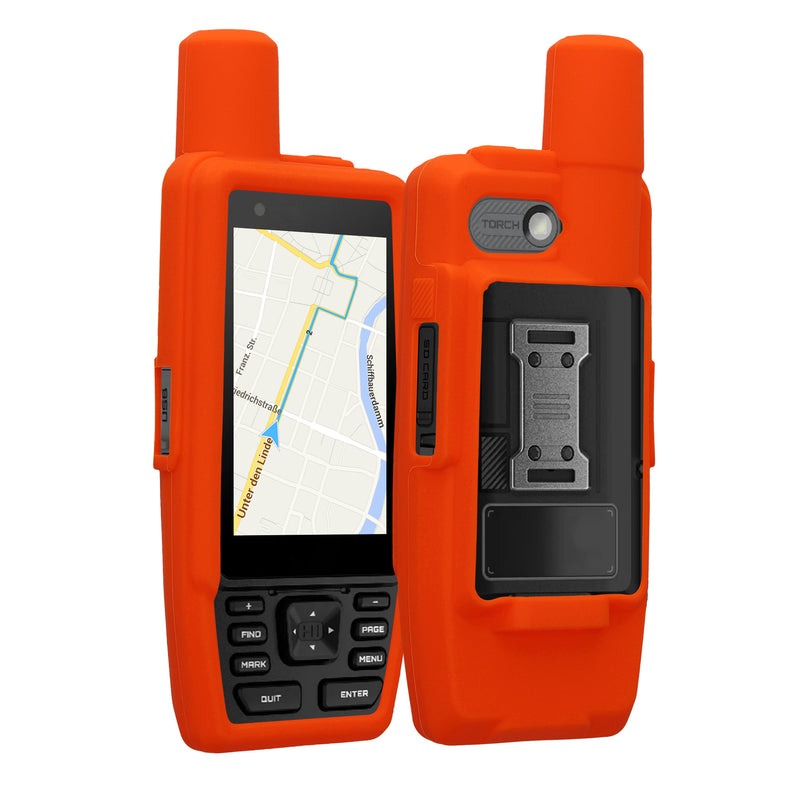 kwmobile Hülle kompatibel mit Garmin GPSMAP H1 - Schutzhülle für GPS Handgerät in Orange Orange  