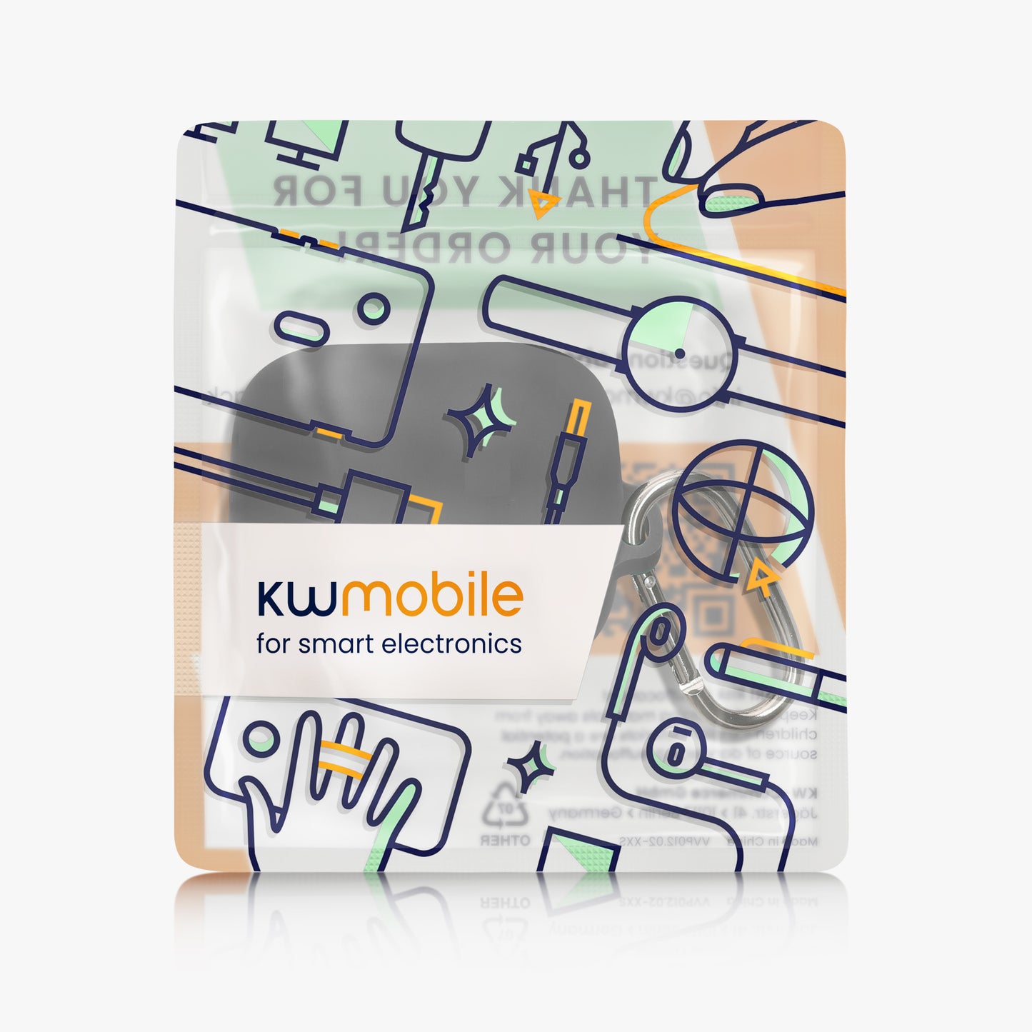 kwmobile Hülle kompatibel mit EarFun Air Pro 4+ / Air Pro 4 Plus Kopfhörer