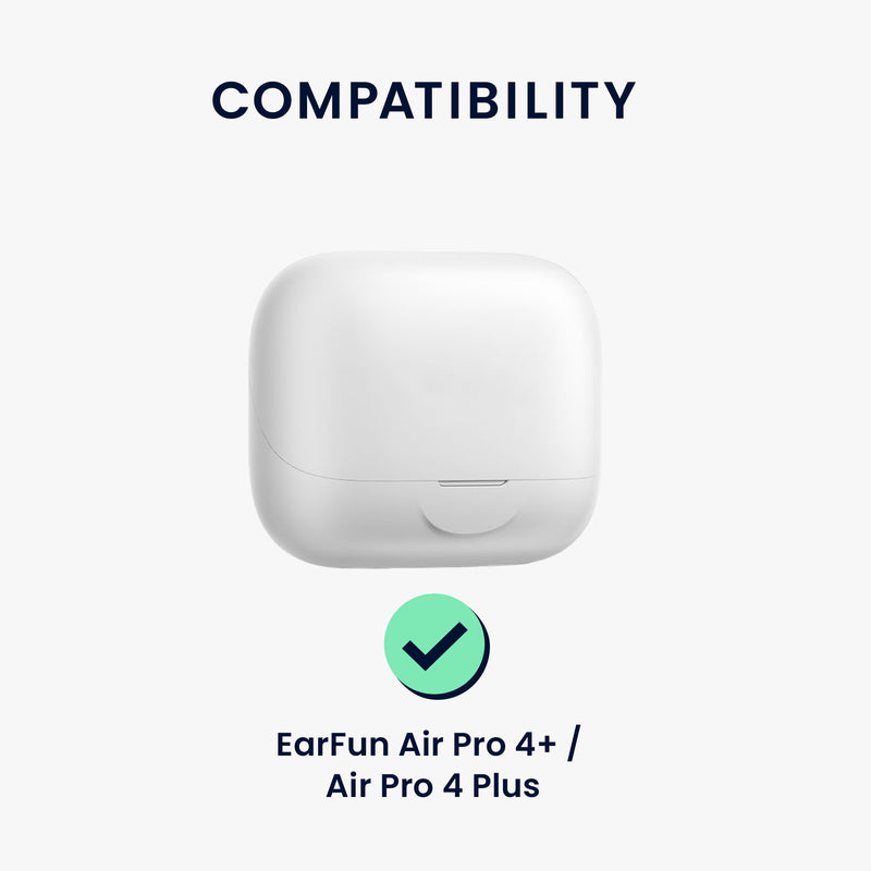 kwmobile Hülle kompatibel mit EarFun Air Pro 4+ / Air Pro 4 Plus Kopfhörer