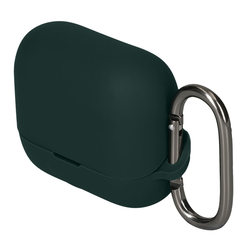 kwmobile Hülle kompatibel mit EarFun Air Pro 4+ / Air Pro 4 Plus Kopfhörer - Silikon Schutzhülle Etui Case Cover Schoner in Dunkelgrün Dunkelgrün  