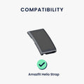 kwmobile Silikon Uhrenarmband für Amazfit Helio Strap Armband - Ersatzarmband für Fitnesstracker - Wechselarmband Smartwatch