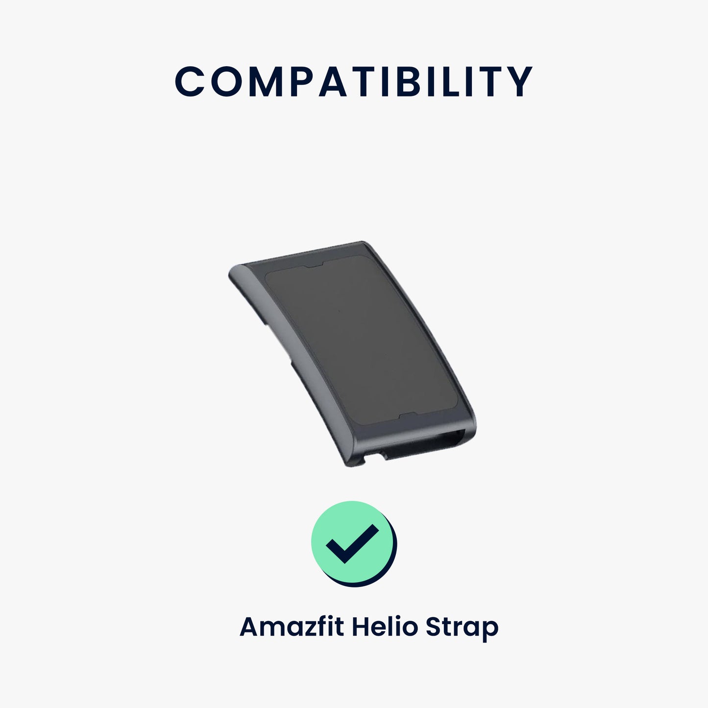 kwmobile Silikon Uhrenarmband für Amazfit Helio Strap Armband - Ersatzarmband für Fitnesstracker - Wechselarmband Smartwatch