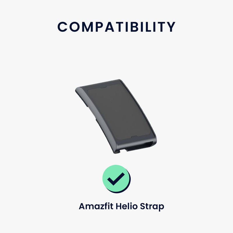 kwmobile Silikon Uhrenarmband für Amazfit Helio Strap Armband - Ersatzarmband für Fitnesstracker - Wechselarmband Smartwatch