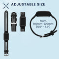 kwmobile Silikon Uhrenarmband für Amazfit Helio Strap Armband - Ersatzarmband für Fitnesstracker - Wechselarmband Smartwatch