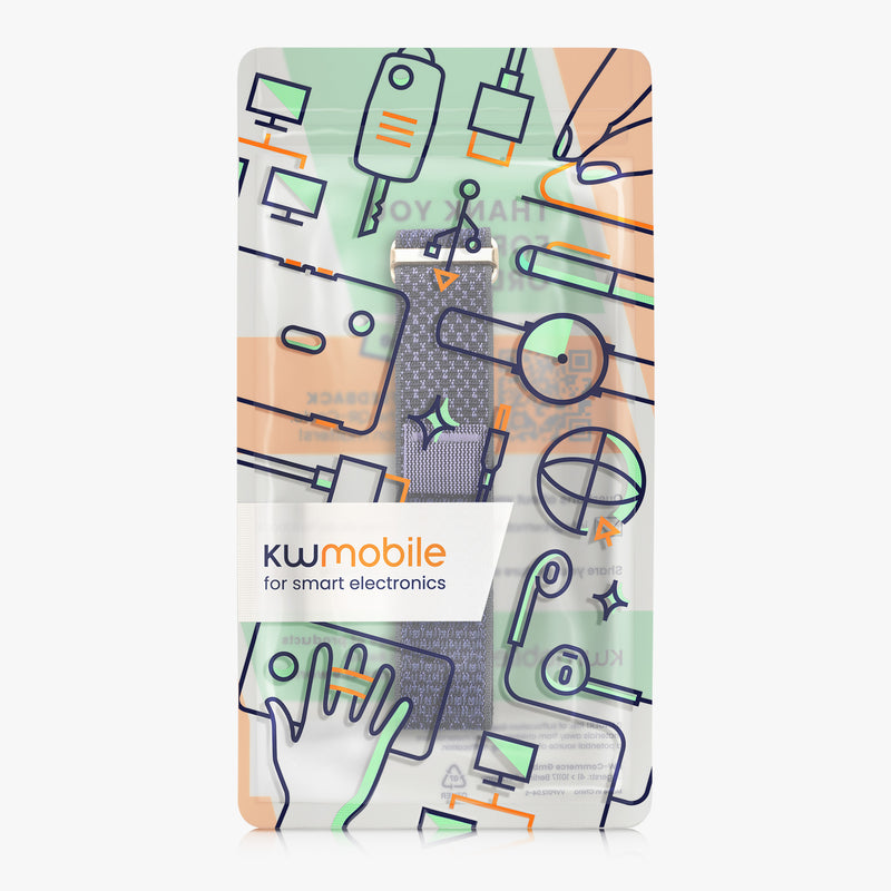 kwmobile Armband kompatibel mit Polar Loop Fitnesstracker Sportarmband Band Innenmaße von 14 - 22 cm