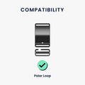 kwmobile Armband kompatibel mit Polar Loop Fitnesstracker Sportarmband Band Innenmaße von 14 - 22 cm