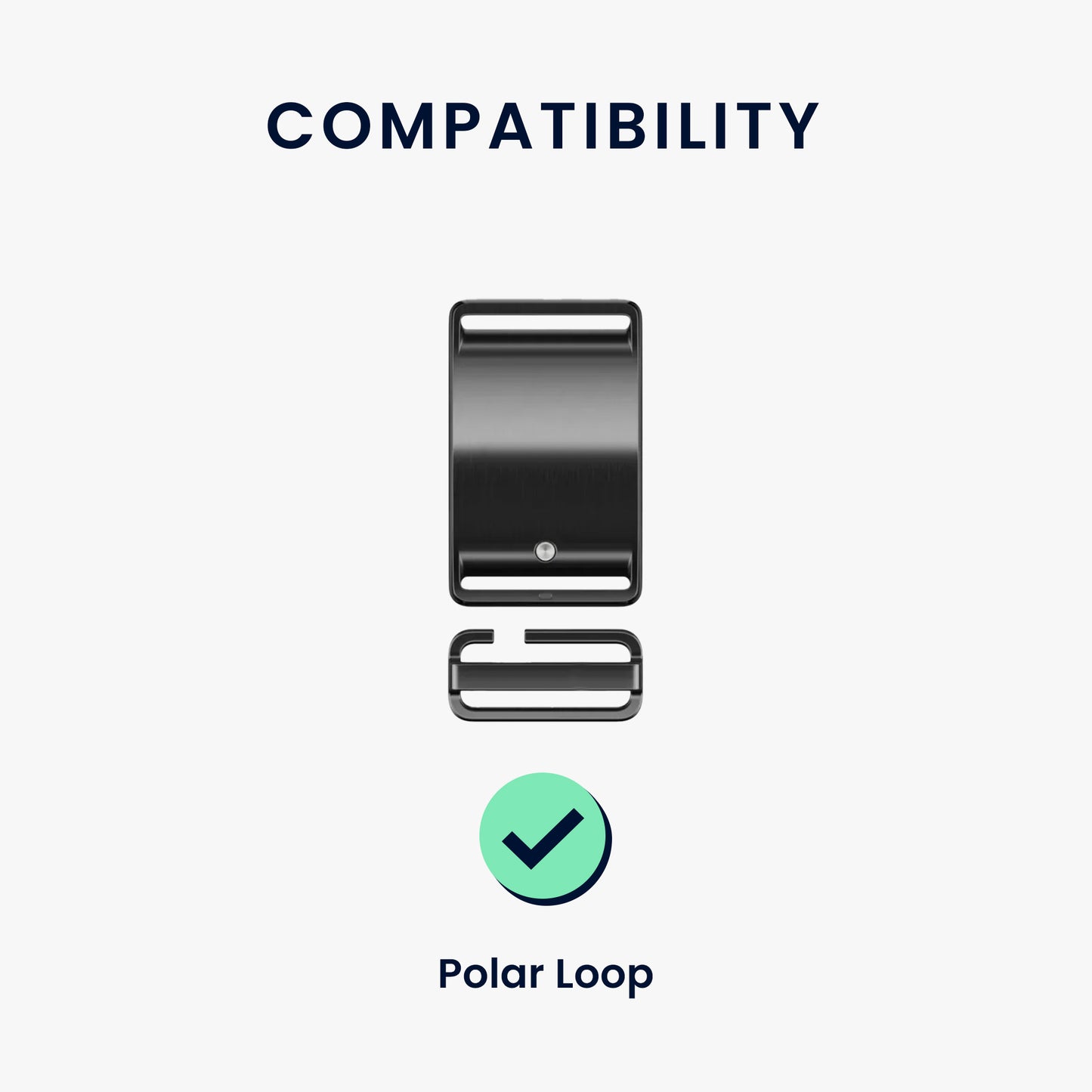 kwmobile Armband kompatibel mit Polar Loop Fitnesstracker Sportarmband Band Innenmaße von 14 - 22 cm