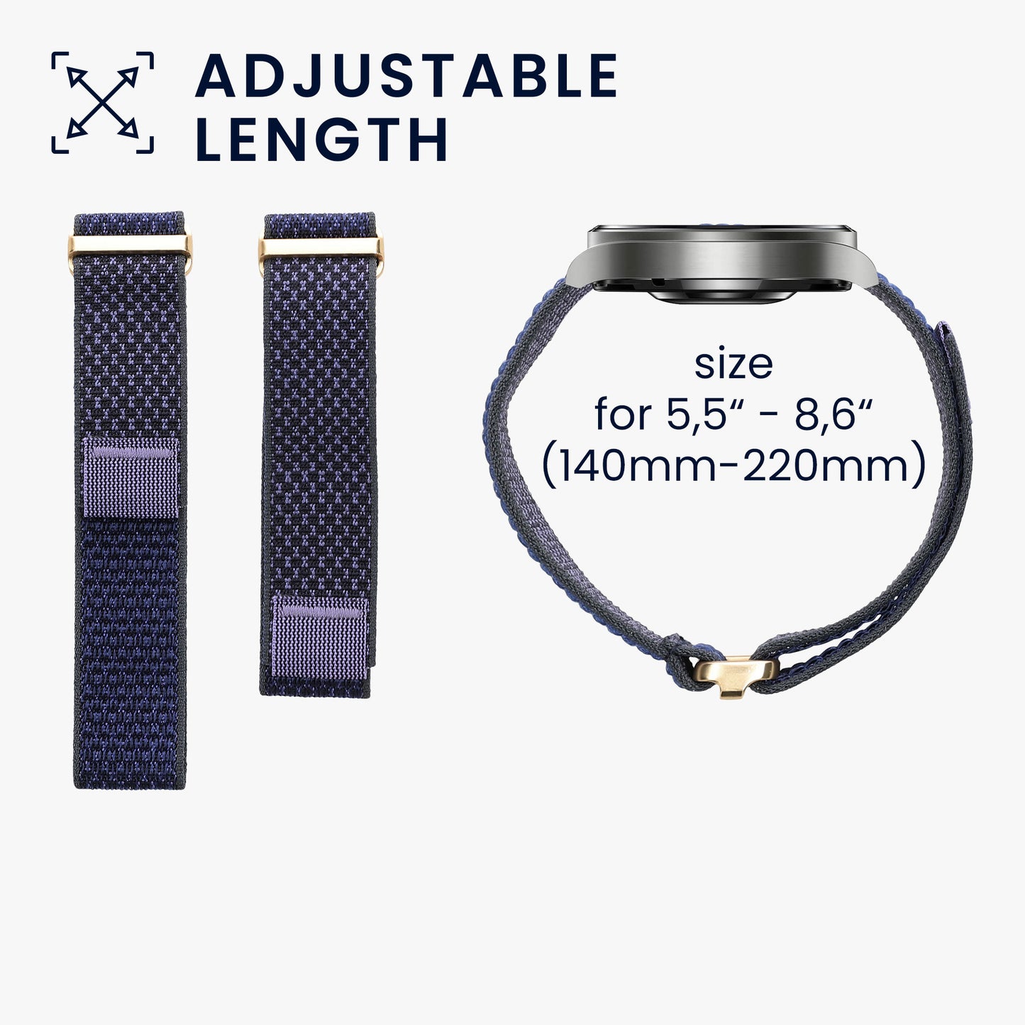 kwmobile Armband kompatibel mit Polar Loop Fitnesstracker Sportarmband Band Innenmaße von 14 - 22 cm