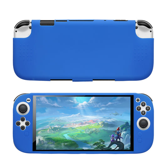kwmobile flexibles Silikon Case kompatibel mit Nintendo Switch 2 (2025) Hülle - Schutzhülle für Handheld Konsole - Blau Blau  [dsg01]