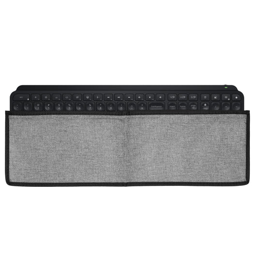 kwmobile Tastaturabdeckung kompatibel mit Logitech MX Keys Wireless Tastatur Hülle - Staubschutz Abdeckung mit Reißverschluss - Keyboard Cover in Dunkelgrau Dunkelgrau  