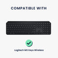 kwmobile Tastaturabdeckung kompatibel mit Logitech MX Keys Wireless Tastatur Hülle - Staubschutz Abdeckung mit Reißverschluss - Keyboard Cover