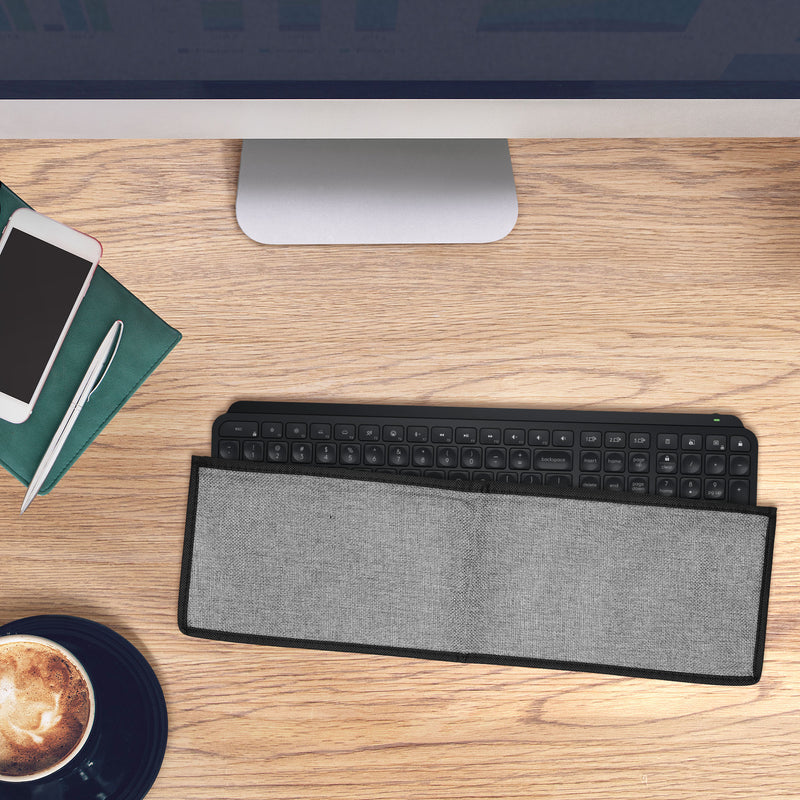 kwmobile Tastaturabdeckung kompatibel mit Logitech MX Keys Wireless Tastatur Hülle - Staubschutz Abdeckung mit Reißverschluss - Keyboard Cover