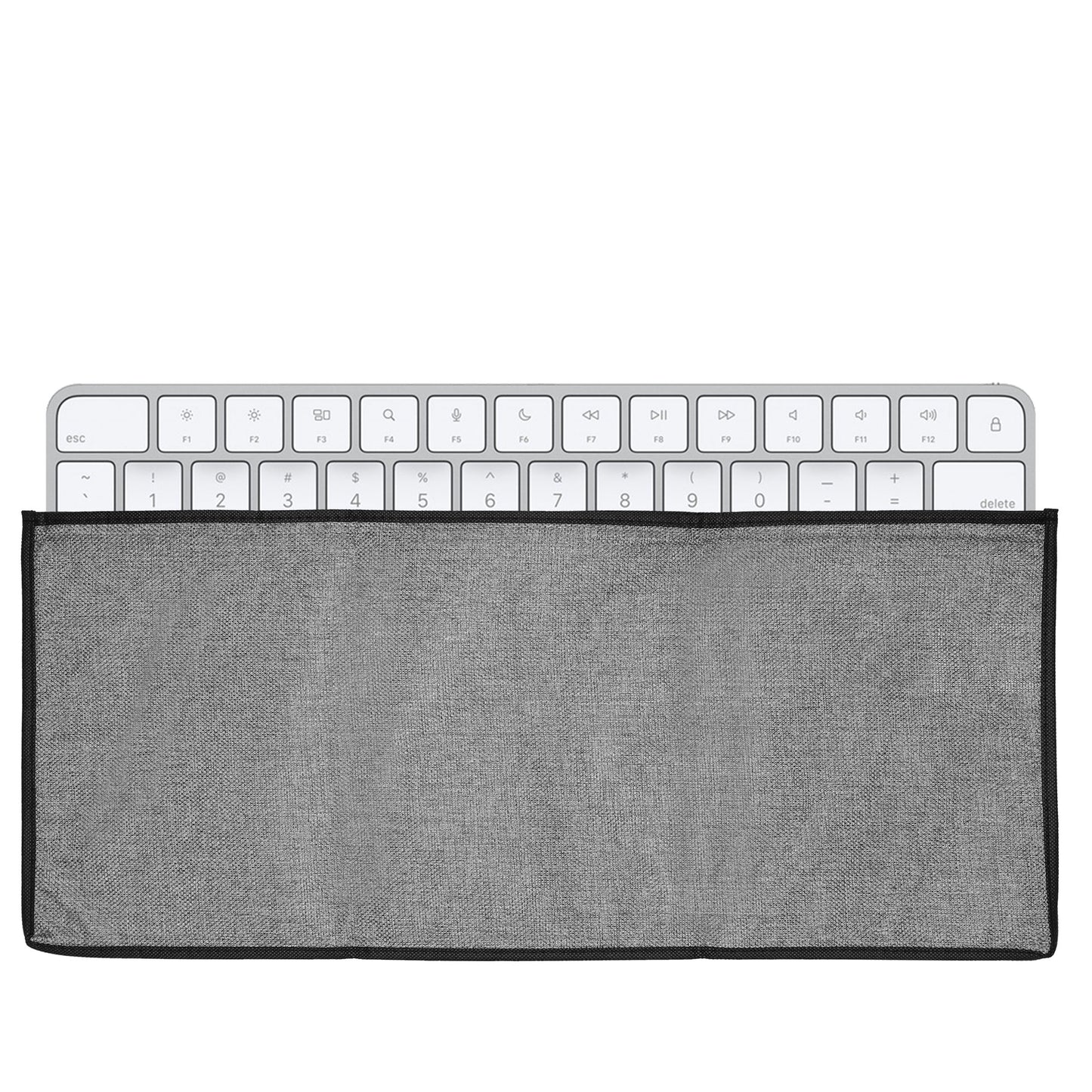kwmobile Tastaturabdeckung kompatibel mit Apple Magic Keyboard Tastatur Hülle - Staubschutz Abdeckung mit Reißverschluss - Keyboard Cover in Dunkelgrau Dunkelgrau  