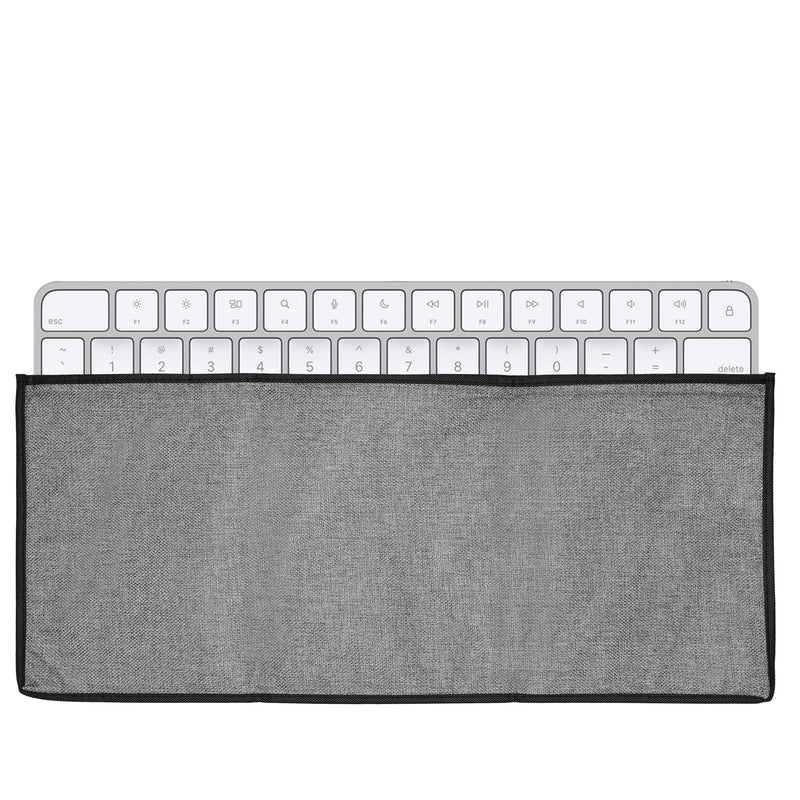 kwmobile Tastaturabdeckung kompatibel mit Apple Magic Keyboard Tastatur Hülle - Staubschutz Abdeckung mit Reißverschluss - Keyboard Cover in Dunkelgrau Dunkelgrau  