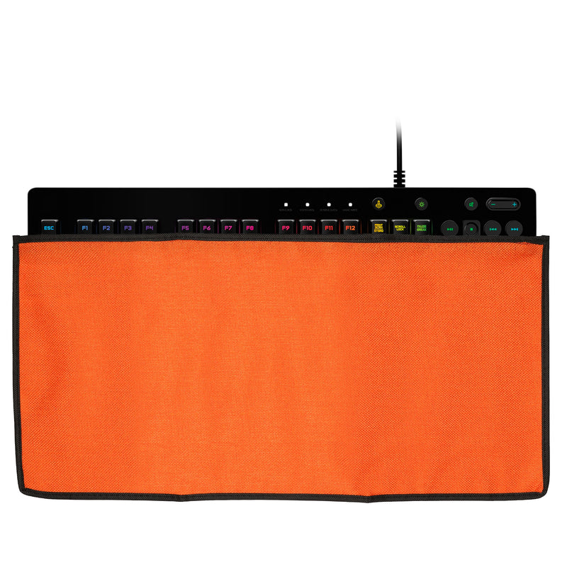 kwmobile Tastaturabdeckung kompatibel mit Universal Keyboard (L) Tastatur Hülle - Staubschutz Abdeckung mit Reißverschluss - Keyboard Cover in Orange Orange  