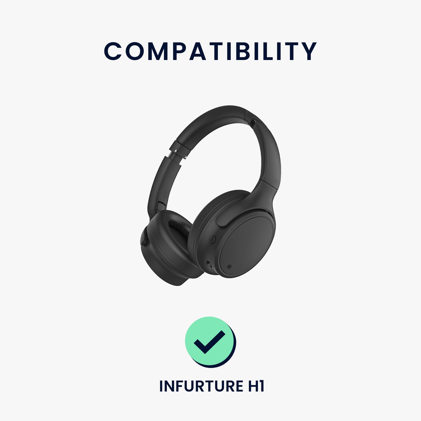 kwmobile Ohr Polster für INFURTURE H1 Ohrpolster Ersatz Kopfhörer Ersatzteile Kopfhörer Ersatzpolster Over Ear Headphones