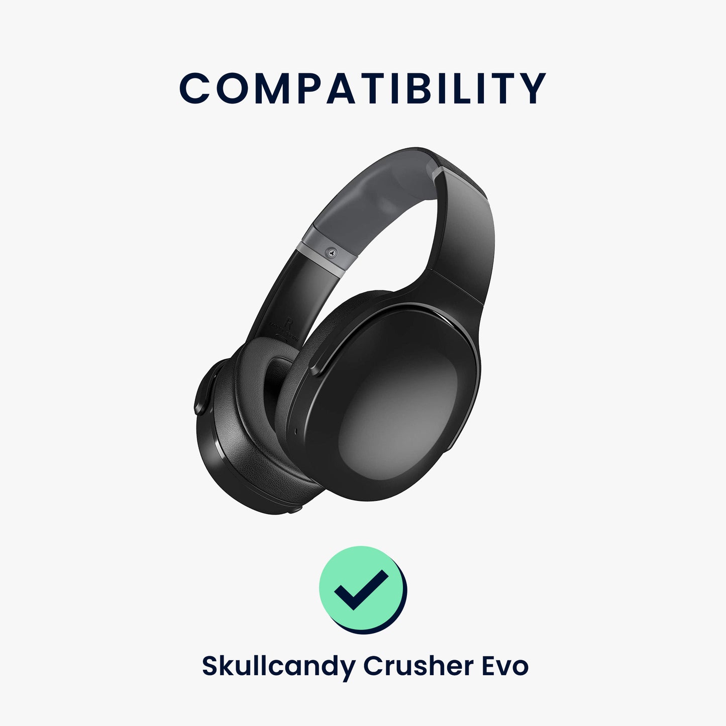 kwmobile Ohr Polster für Skullcandy Crusher Evo Kopfhörer Ersatzteile Over Ear Headphones