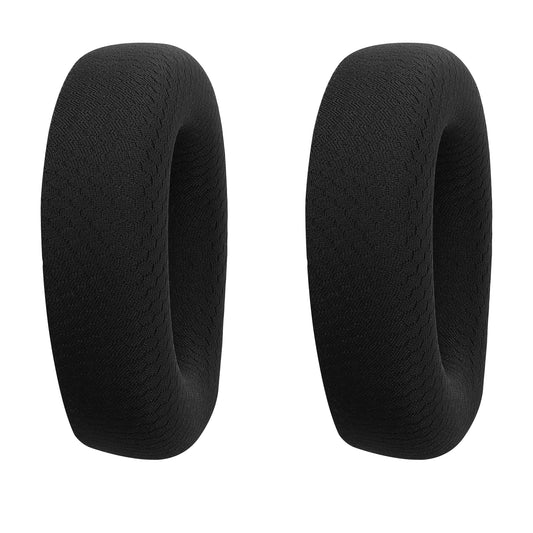 kwmobile 2x Mesh Polyester Ohr Polster für JBL Quantum 100M2 Ohrpolster - Ersatz Ohrpolster - Kopfhörer Ersatzteile - Kopfhörer Ersatzpolster für Over Ear Headphones Schwarz  