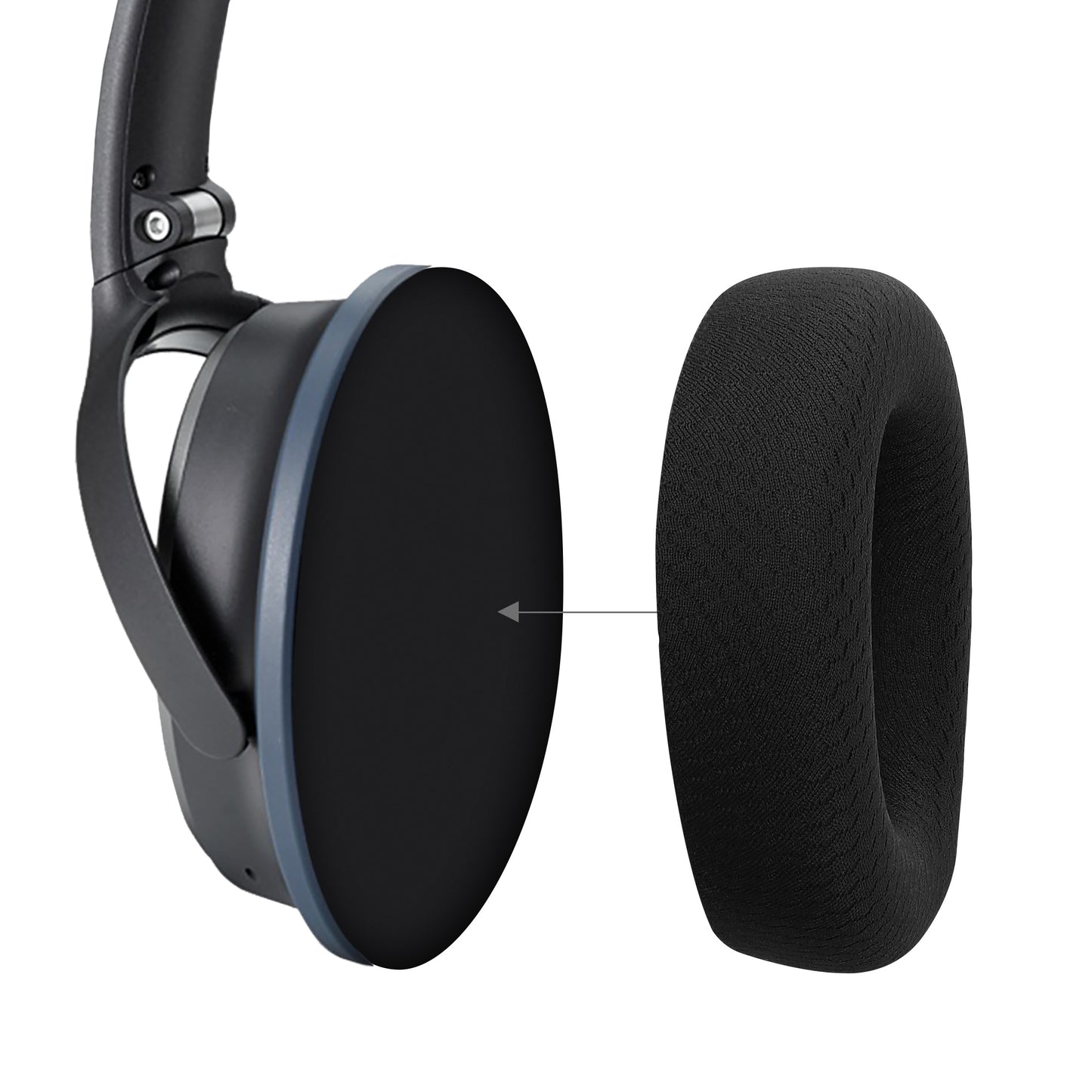 kwmobile Ohr Polster für JBL Quantum 100M2 Ohrpolster Ersatz Kopfhörer Ersatzteile Kopfhörer Ersatzpolster für Over Ear Headphones