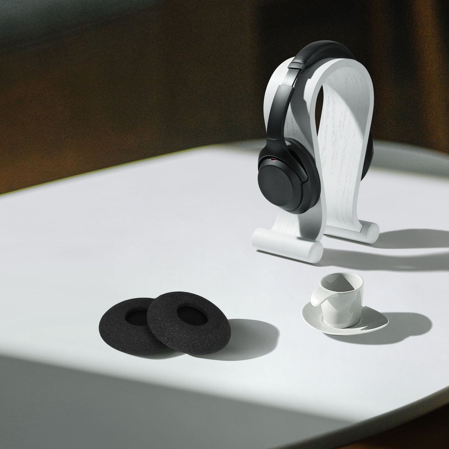 kwmobile Ohr Polster für Logitech Biz 2300 USB Duo / Biz 2300 QD / Biz 2300 USB MS Ohrpolster Ersatz Ohrpolster Kopfhörer Ersatzteile Kopfhörer Ersatzpolster Over Ear Headphones