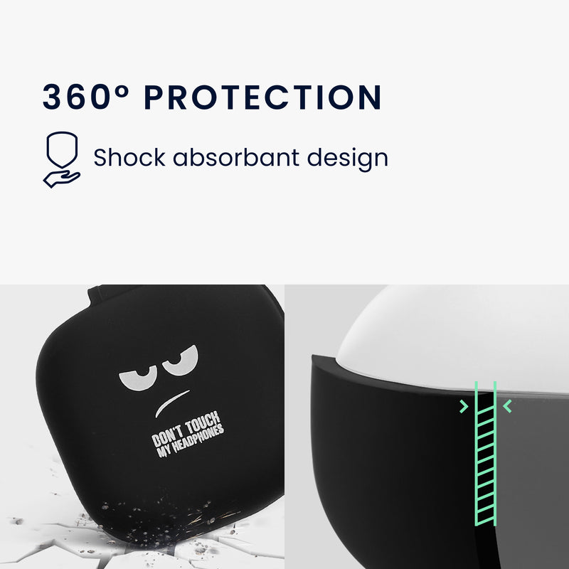 Silikon Hülle für Anker Soundcore P31i / Soundcore R60iNC Don't touch my Headphones Design