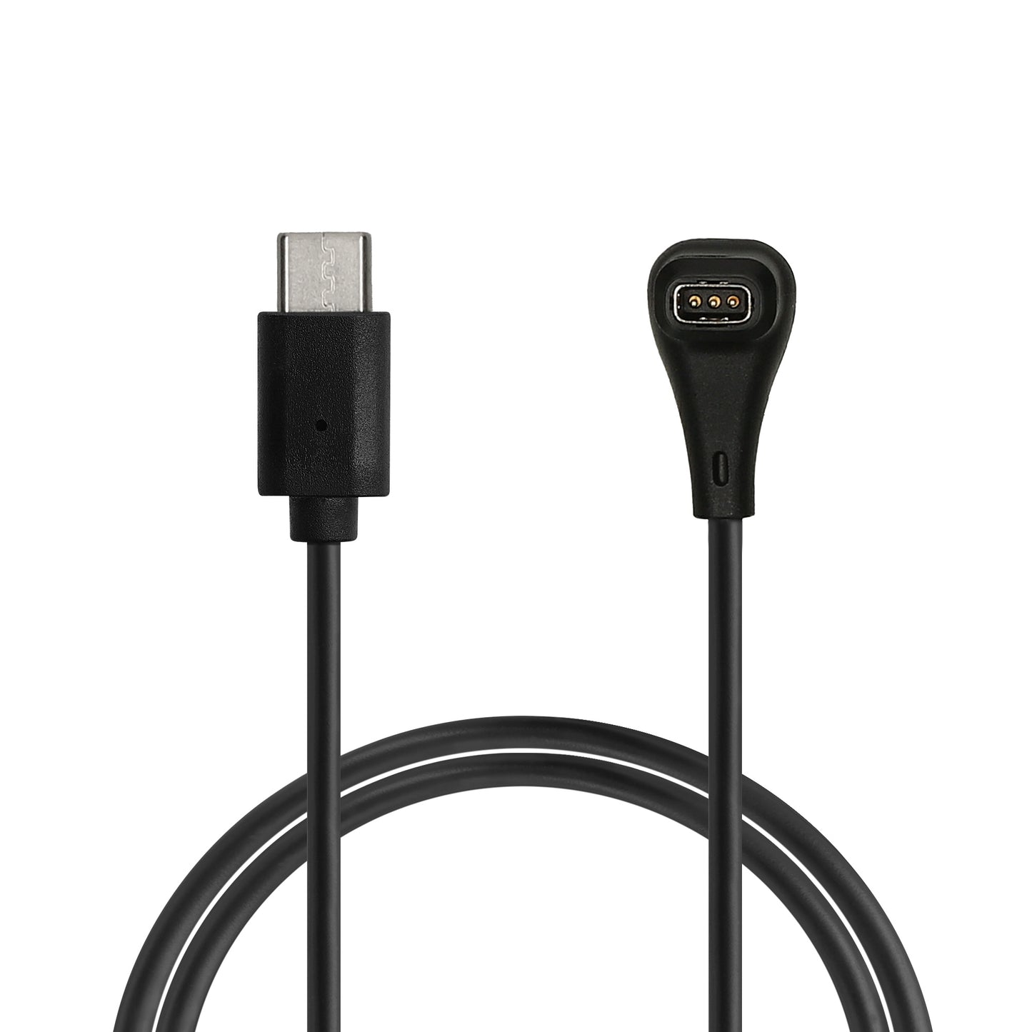 kwmobile USB C Ladekabel kompatibel mit COROS PACE Pro / PACE 4 / APEX 4 / NOMAD - Kabel Charger - Smart Watch Typ C Ersatzkabel - Fitnesstracker Aufladekabel Schwarz  