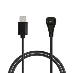 kwmobile USB C Ladekabel kompatibel mit COROS PACE Pro / PACE 4 / APEX 4 / NOMAD - Kabel Charger - Smart Watch Typ C Ersatzkabel - Fitnesstracker Aufladekabel Schwarz  