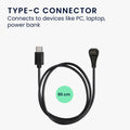 kwmobile USB C Ladekabel kompatibel mit COROS PACE Pro / PACE 4 / APEX 4 / NOMAD - Kabel Charger - Smart Watch Ersatzkabel - Fitnesstracker Aufladekabel