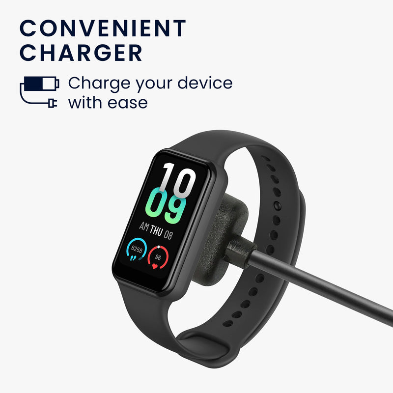 kwmobile USB C Ladekabel kompatibel mit Amazfit Band 7 Kabel Charger Smart Watch Typ C Ersatzkabel Fitnesstracker Aufladekabel