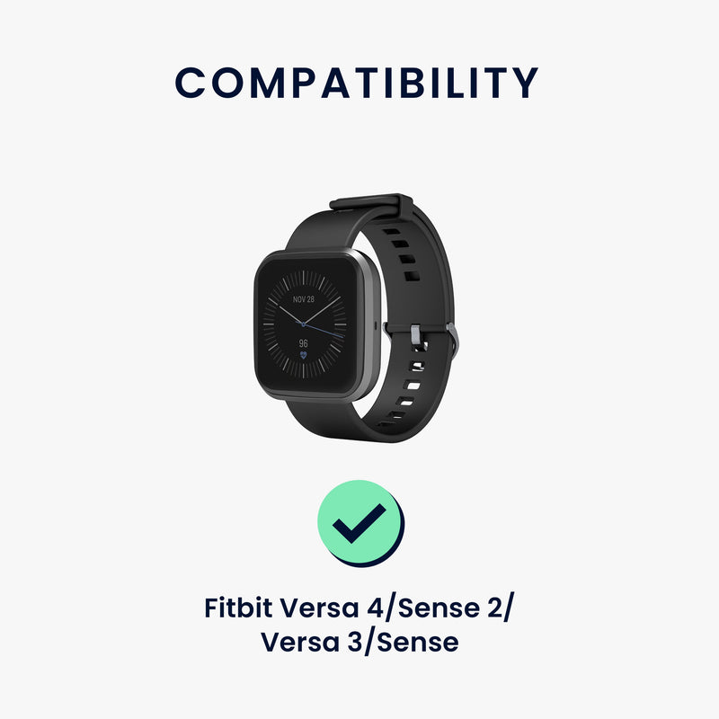 kwmobile USB C Ladekabel kompatibel mit Fitbit Versa 4 / Sense 2 / Versa 3 / Sense - Kabel Charger - Smart Watch Ersatzkabel - Fitnesstracker Aufladekabel