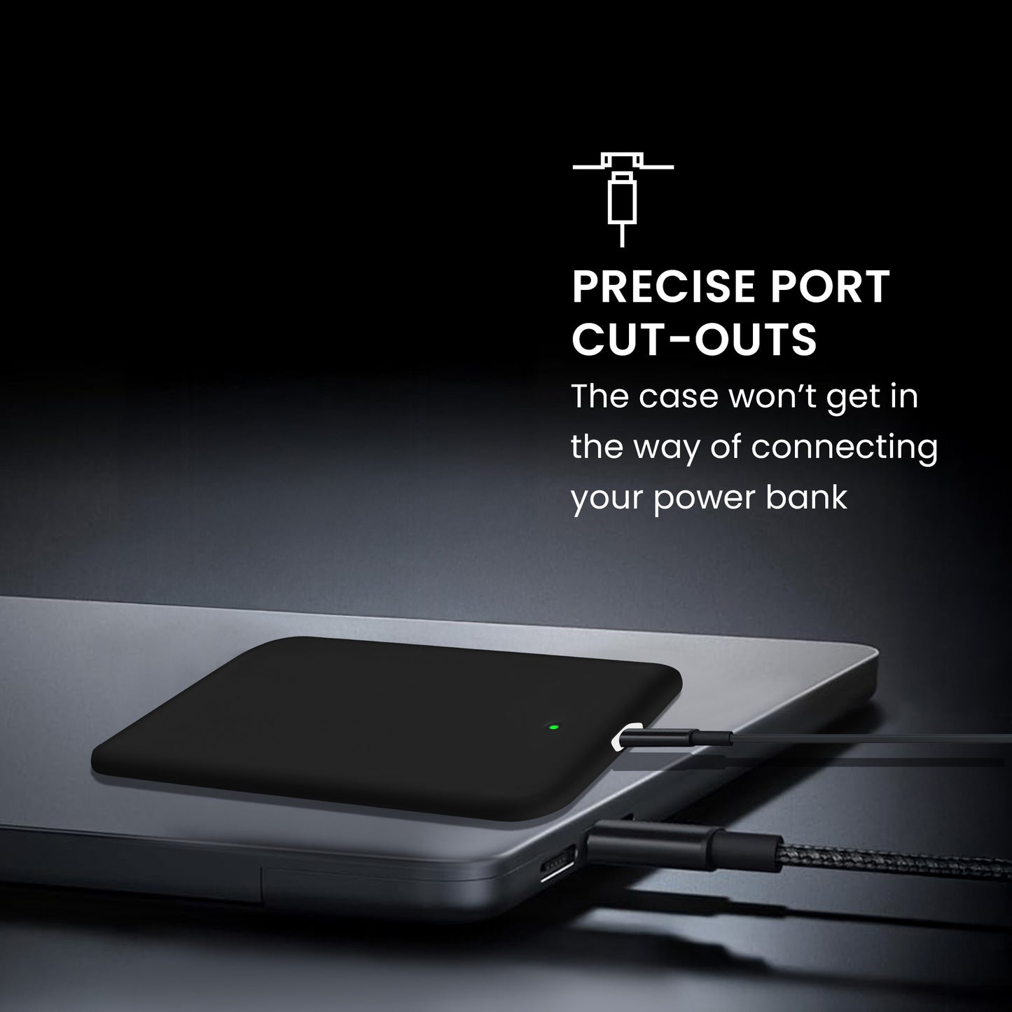 kwmobile Hülle für Apple Air MagSafe Case - Powerbank Hülle für unterwegs - Tasche für Power Bank