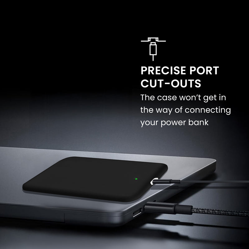 kwmobile Hülle für Apple Air MagSafe Case - Powerbank Hülle für unterwegs - Tasche für Power Bank