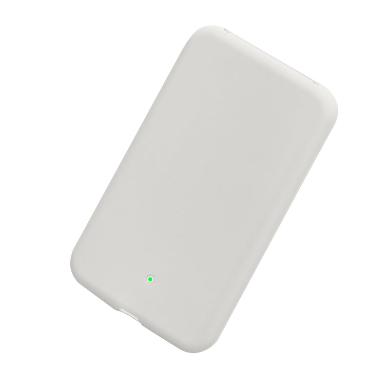 kwmobile Silikon Hülle für Apple Air MagSafe Case - Powerbank Hülle für unterwegs - Tasche für Power Bank - Weiß Weiß  