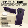 Oakshield Handyhülle mit Standfunktion kompatibel mit iPhone 15 Pro Hülle - Mit Ständer - Case für iPhone 15 Pro - Kompatibel mit MagSafe - Hülle
