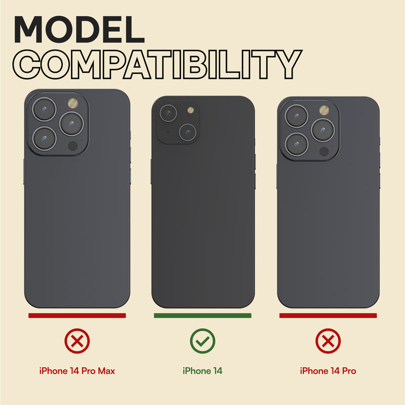 Oakshield Hülle mit Ständer kompatibel mit Apple iPhone 14 Hülle - Handyhülle mit Standfunktion und erhöhten Kanten - Case