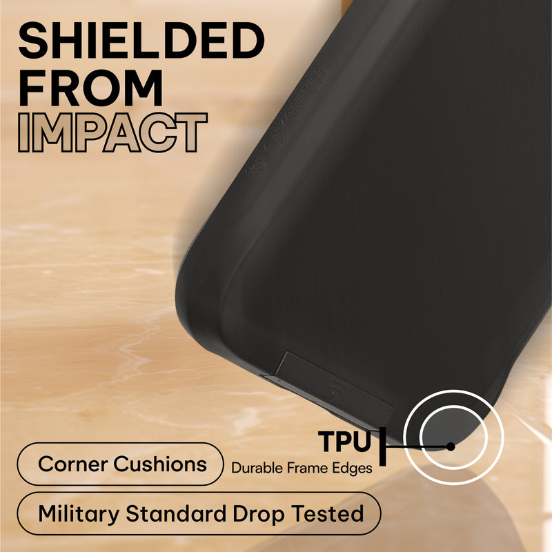 Oakshield Hülle mit Ständer kompatibel mit Apple iPhone 14 Hülle - Handyhülle mit Standfunktion und erhöhten Kanten - Case