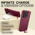 Oakshield Handyhülle mit Standfunktion kompatibel mit iPhone 14 Pro Hülle - Mit Ständer - Case für iPhone 14 Pro - Kompatibel mit MagSafe