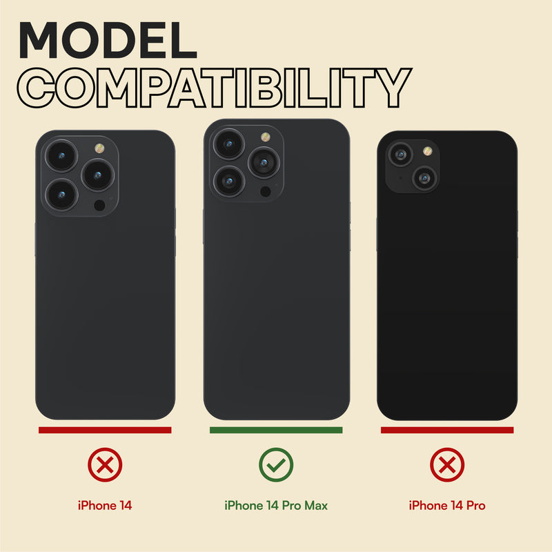 Oakshield Handyhülle mit Standfunktion kompatibel mit iPhone 14 Pro Max Hülle - Mit Ständer - Case für iPhone 14 Pro Max - Kompatibel mit MagSafe