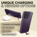Oakshield Handyhülle mit Standfunktion kompatibel mit iPhone 14 Pro Max Hülle - Mit Ständer - Case für iPhone 14 Pro Max - Kompatibel mit MagSafe