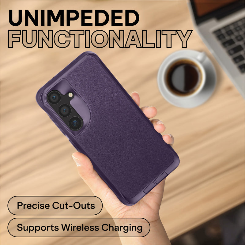 Oakshield Handyhülle mit Standfunktion kompatibel mit Samsung Galaxy S24 Plus Hülle - Case für S24 Plus - Hülle mit Ständer - Cover mit erhöhten Kanten