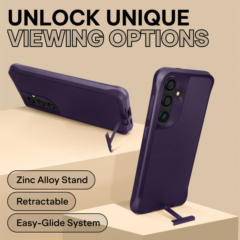 Oakshield Handyhülle mit Standfunktion kompatibel mit Samsung Galaxy S24 Plus Hülle - Case für S24 Plus - Hülle mit Ständer - Cover mit erhöhten Kanten
